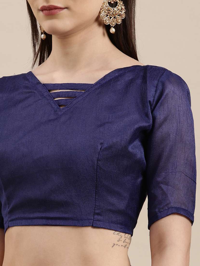 women's geometric mustard colored saree - 18289020 -  Standard Image - 3