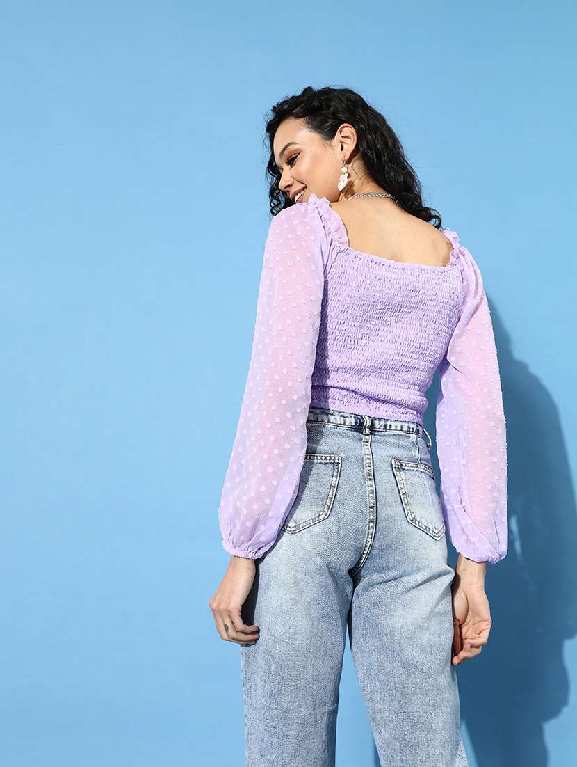 women's straight square neck top - 18290062 -  Standard Image - 3