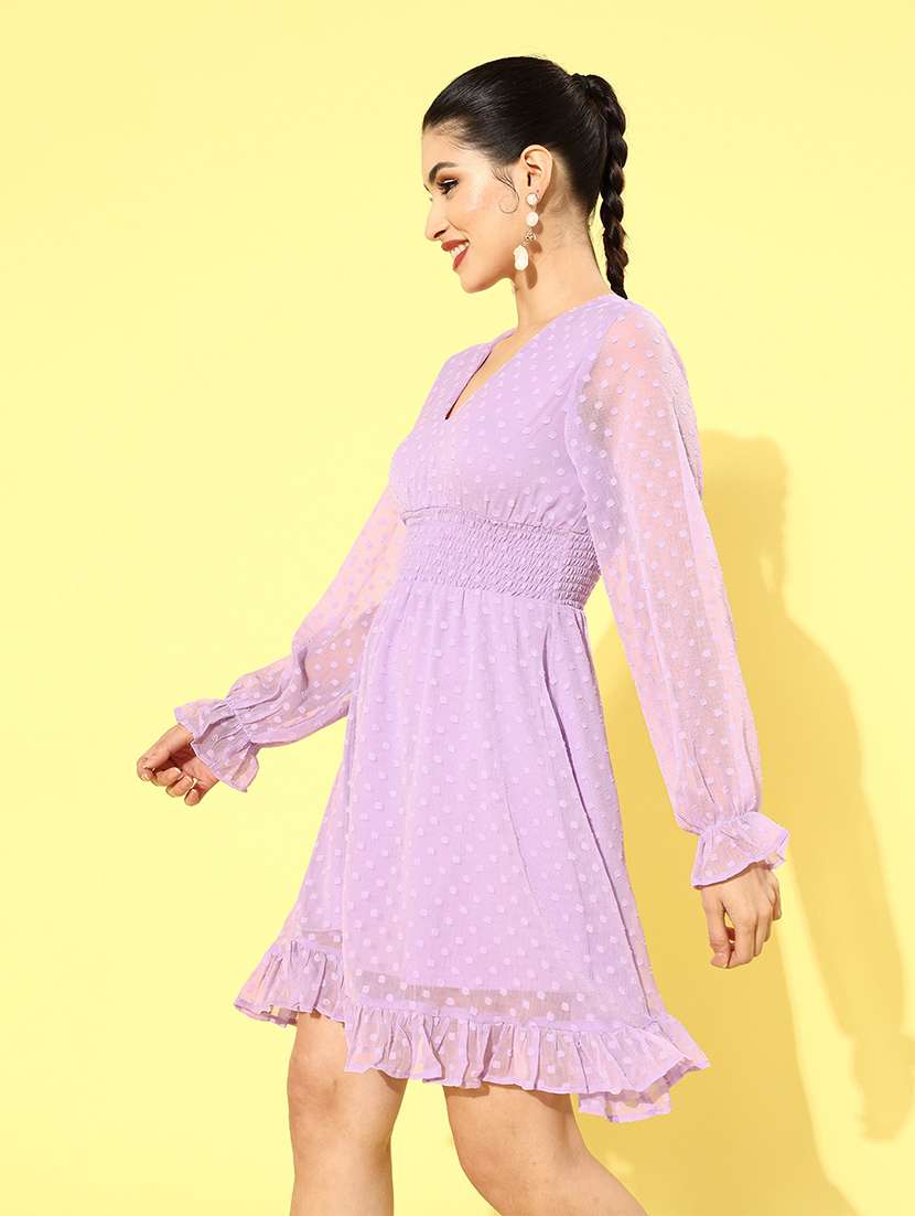 women's fit & flare knee length dress