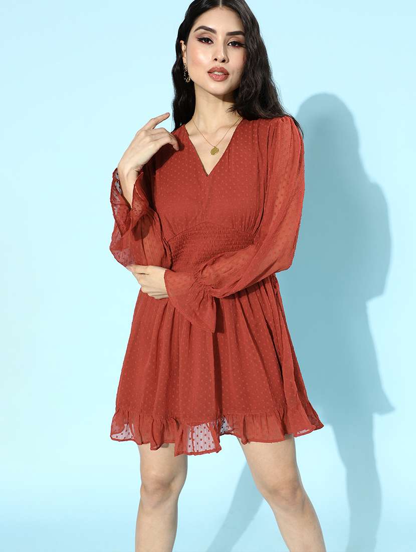 Buy online Women's Fit & Flare Mini Dress from western wear for Women by  Melon - By Pluss for 369 at 85% off | 2026 Limeroad.com