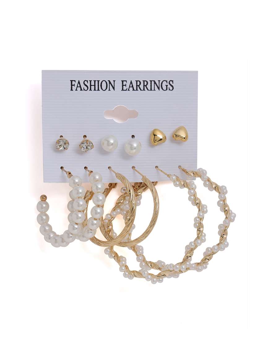 gold metal hoop earring