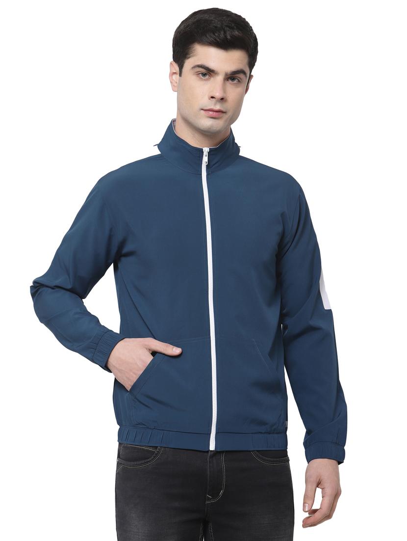 teal solid casual jacket - 18292559 -  Zoom Image - 0