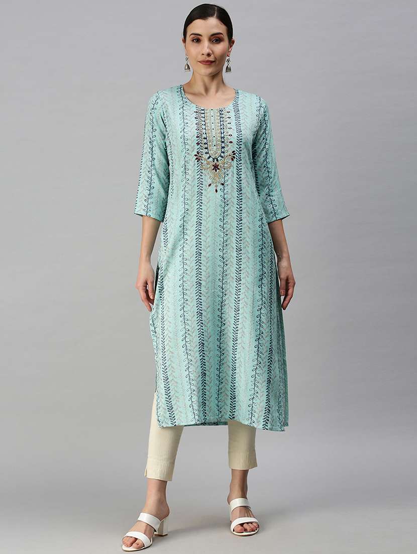 women's straight kurta - 18292900 - Zoom Image - 0