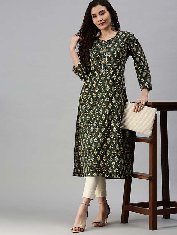women's straight kurta - 18292915 -  Standard Image - 3