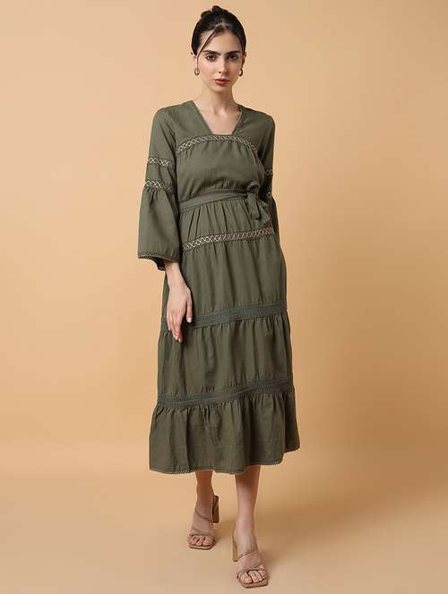 women's tiered kurta - 18292941 - Standard Image - 0