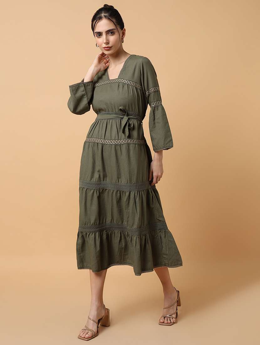 women's tiered kurta - 18292941 - Standard Image - 3