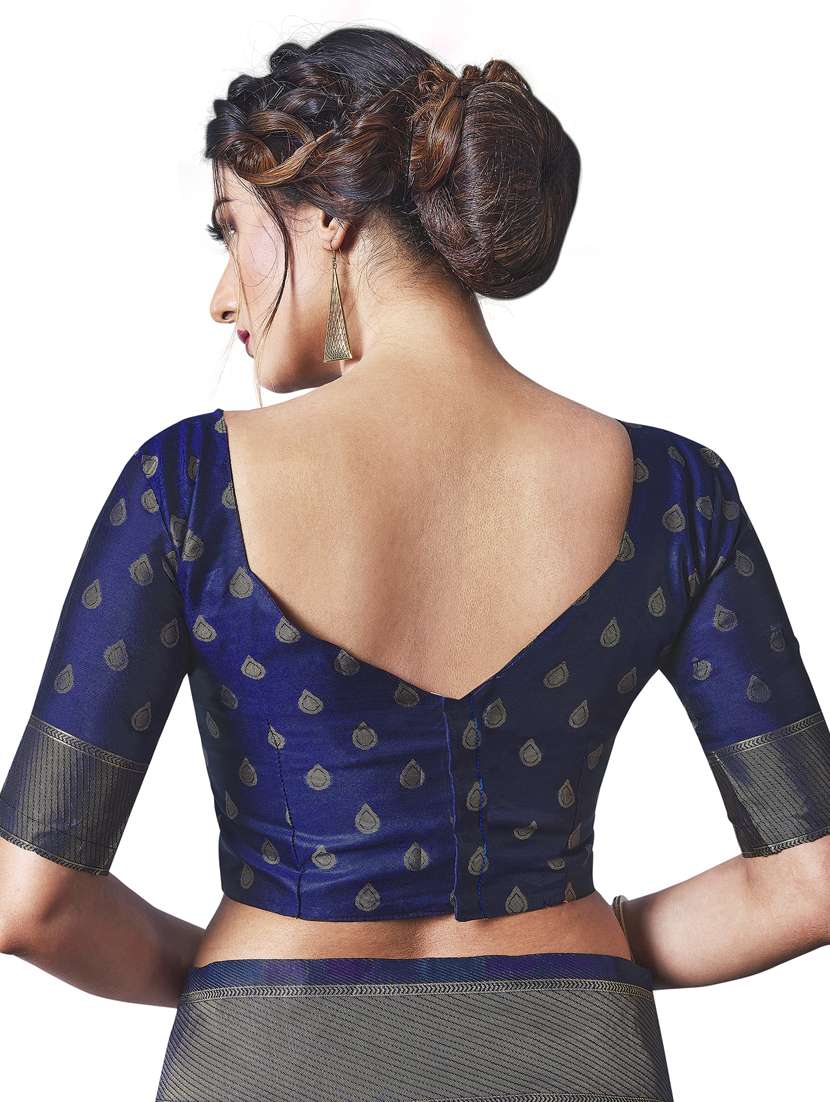blue paithani saree with blouse - 18293253 -  Standard Image - 3