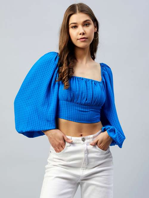 women's crop square neck top - 18293744 -  Standard Image - 0