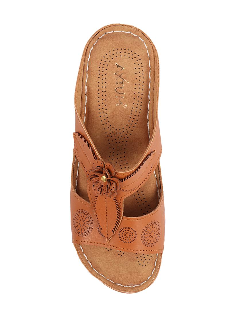 tan synthetic sandals - 18293873 - Standard Image - 3
