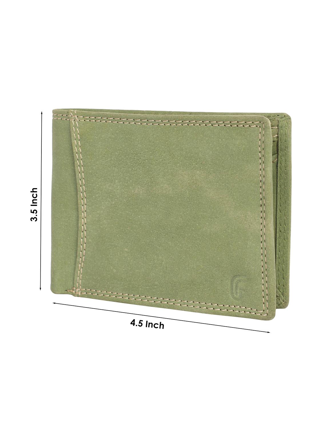 green genuine leather wallet - 18294058 - Standard Image - 3