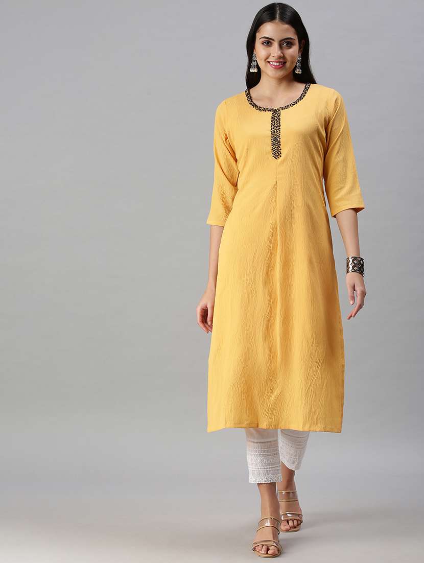 women's straight kurta - 18294527 -  Zoom Image - 0