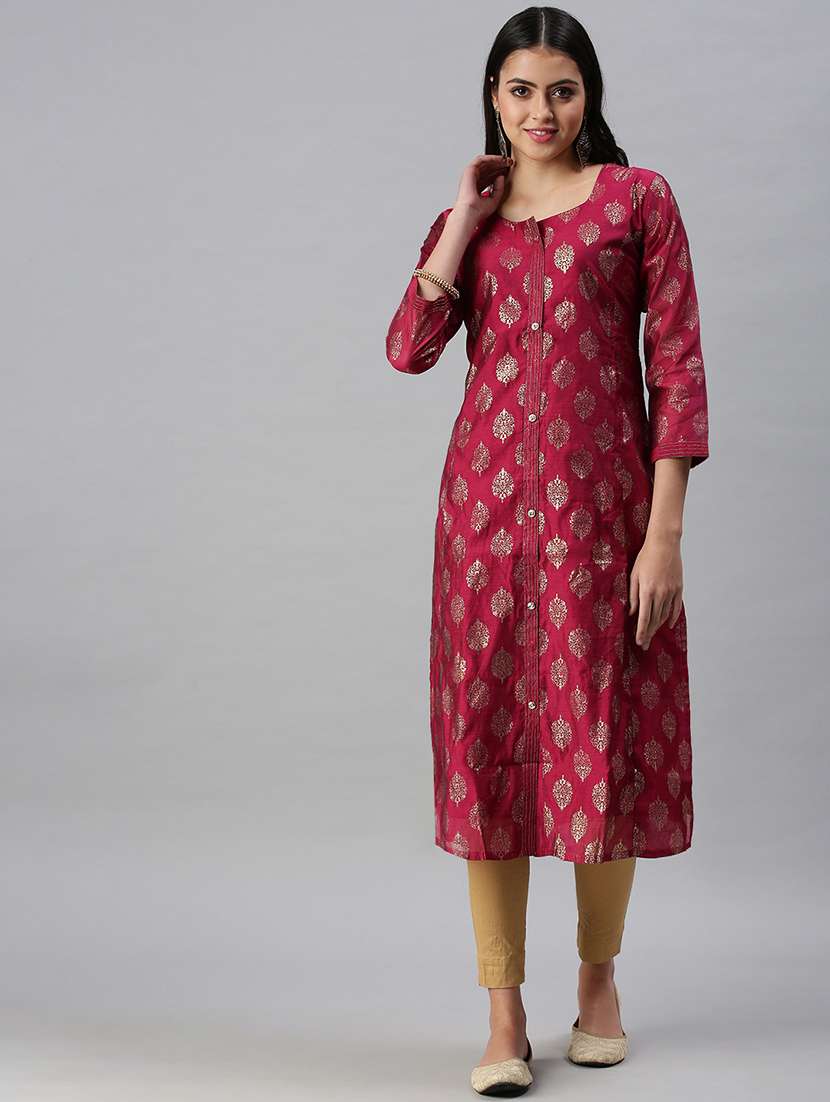 women's front slit kurta