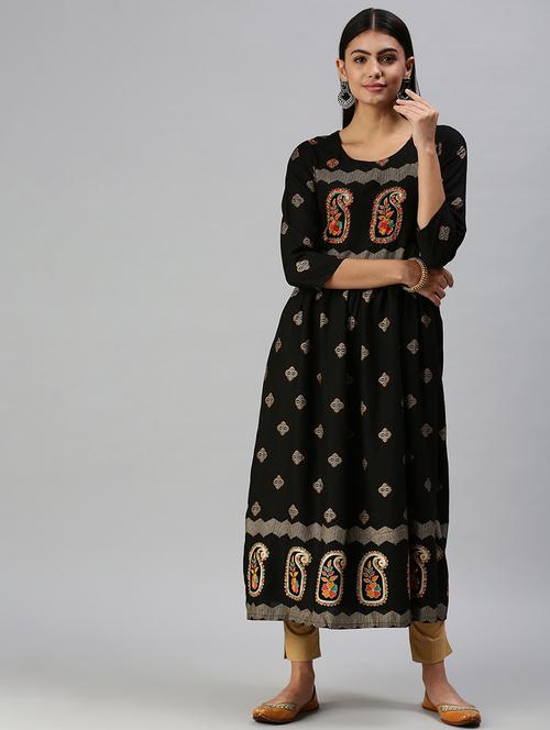 women's flared kurta - 18294541 -  Standard Image - 0