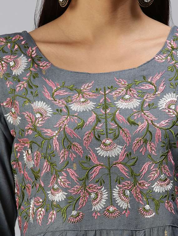 women's flared kurta - 18294550 -  Standard Image - 3