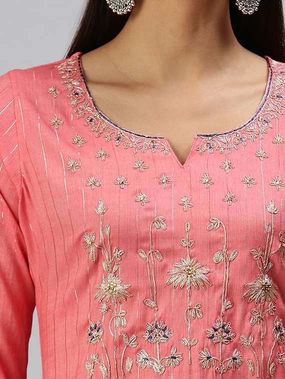 women's straight kurta - 18294584 -  Standard Image - 3