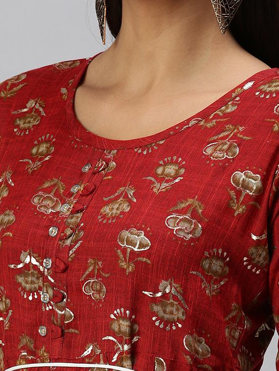 women's flared kurta - 18294602 - Standard Image - 3