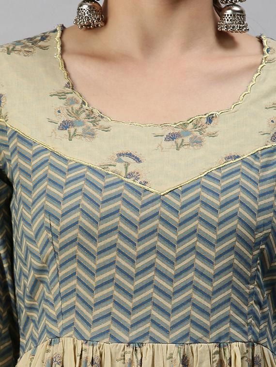 women's tiered kurta - 18294606 - Standard Image - 3