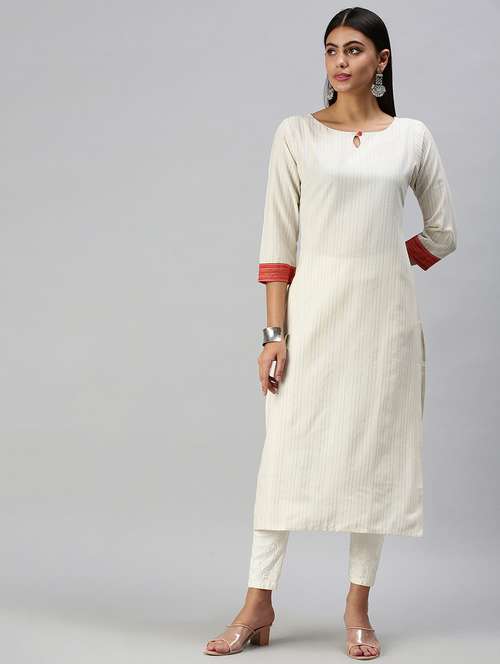women's straight kurta - 18294607 -  Standard Image - 0