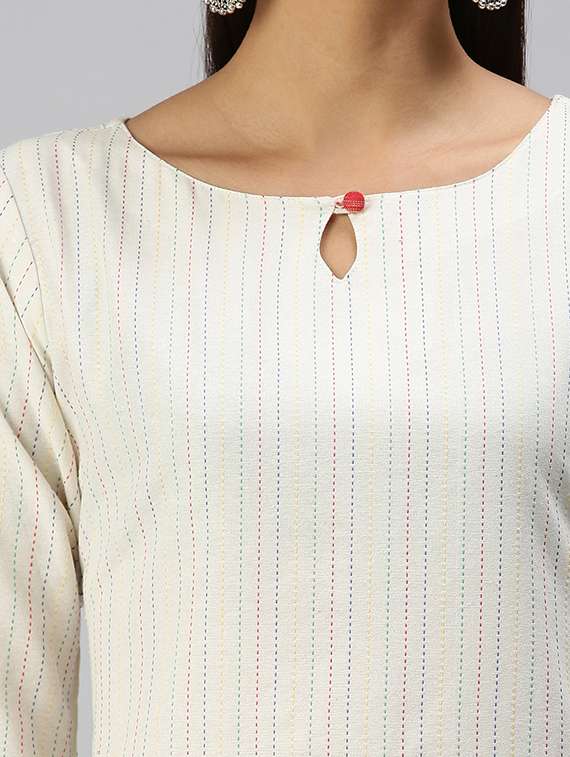 women's straight kurta - 18294607 -  Standard Image - 3