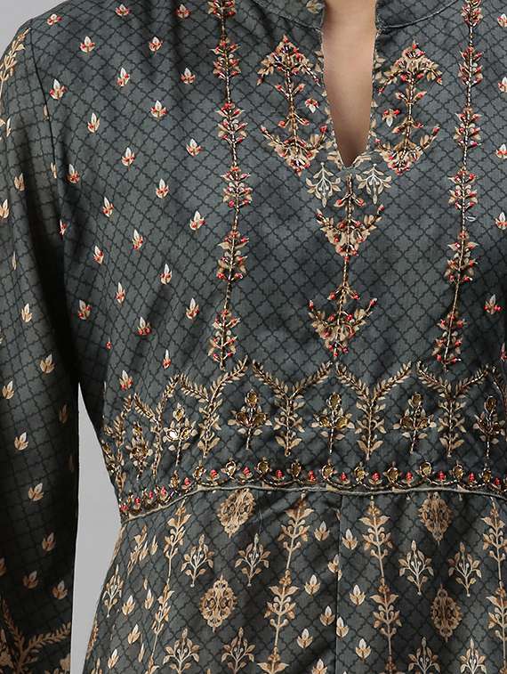 women's flared kurta - 18294661 - Standard Image - 3
