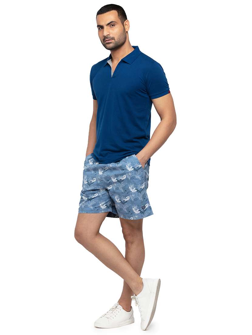blue printed short - 18294776 -  Standard Image - 3