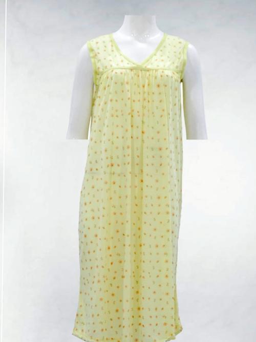 yellow cotton nightwear set - 18294856 - Standard Image - 0