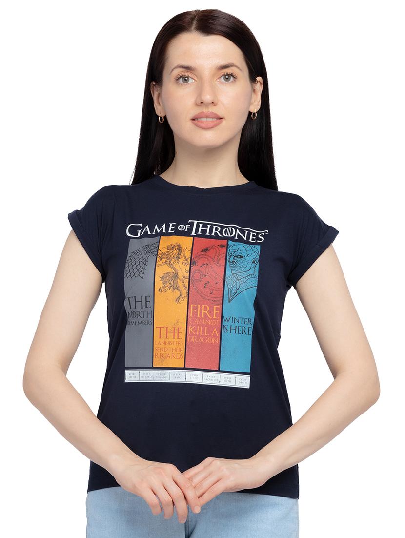 round neck printed tees - 18295014 - Zoom Image - 0