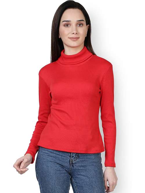 turtle neck solid top - 18295467 - Standard Image - 0