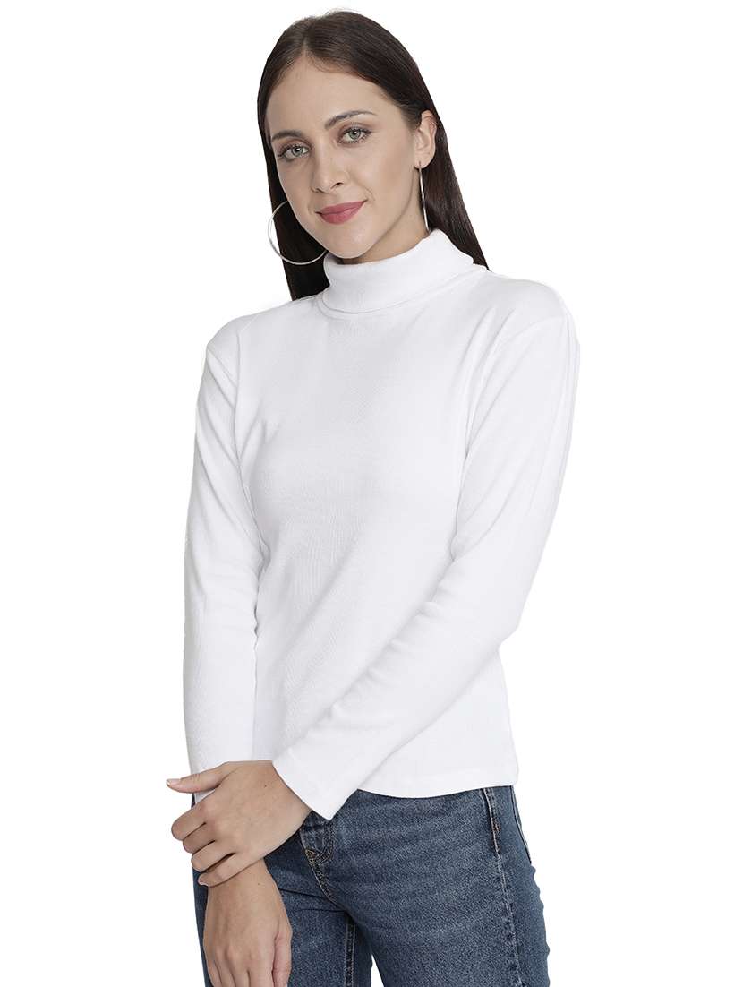 turtle neck solid top - 18296220 - Zoom Image - 0