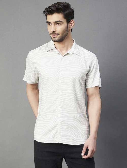 mens animal print casual shirt - 18297480 - Standard Image - 0