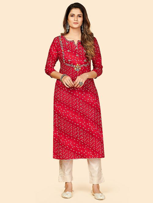 women's straight kurta - 18298176 - Standard Image - 0