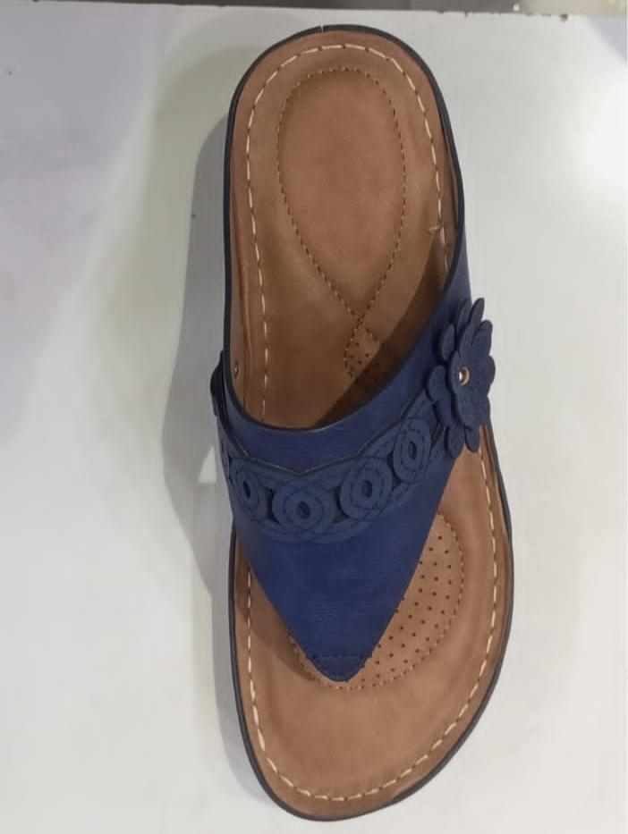 kolapuri chappals blue color  - 18298867 -  Zoom Image - 0