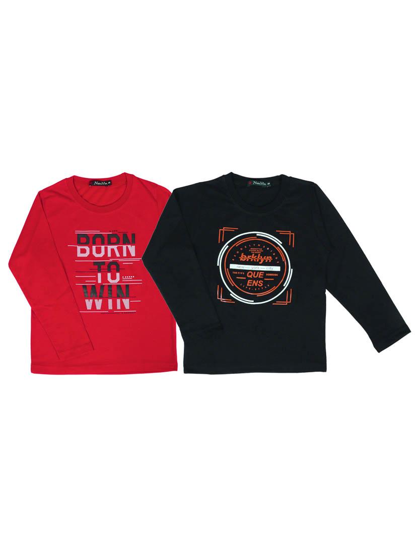 set of 2 pcs printed t-shirt - 18299205 - Zoom Image - 0