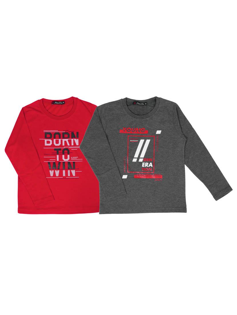 set of 2 pcs printed t-shirt - 18299215 - Zoom Image - 0