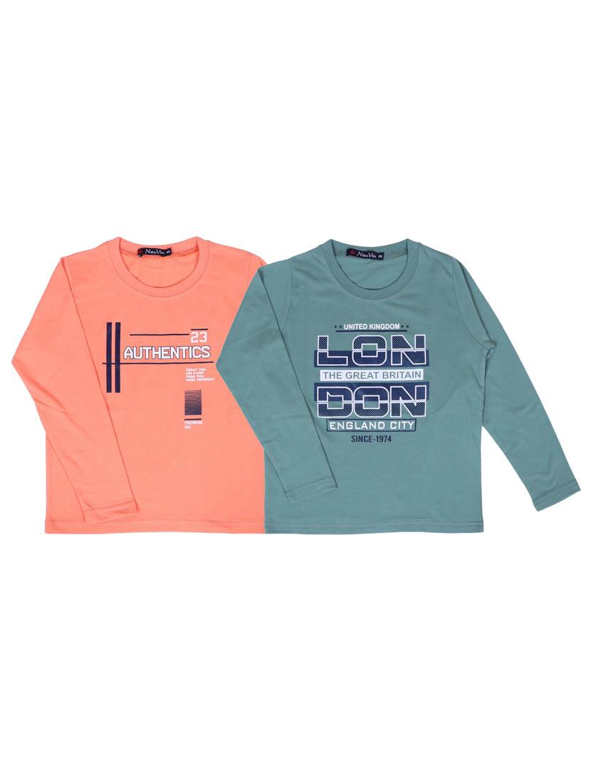 set of 2 pcs printed t-shirt - 18299222 - Zoom Image - 0