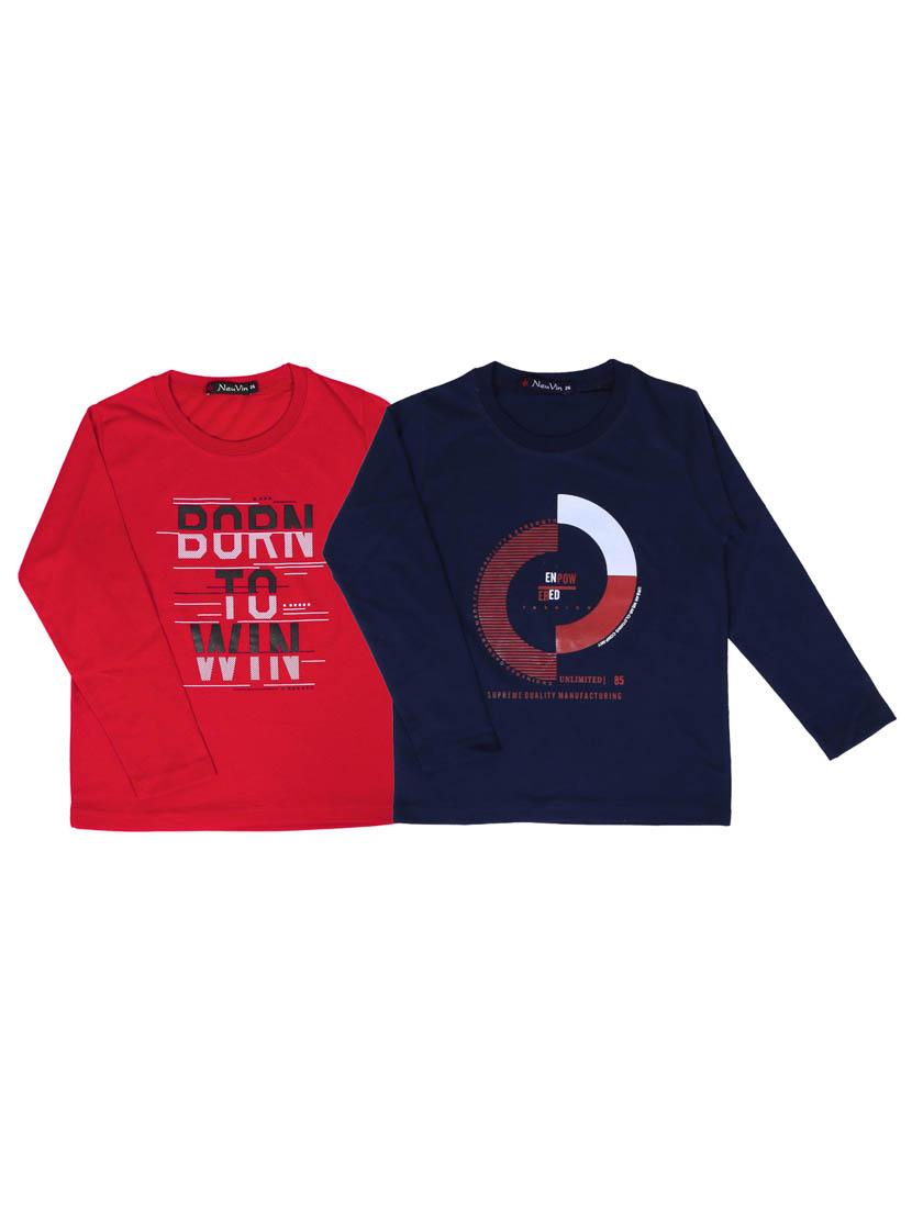 set of 2 pcs printed t-shirt - 18299245 - Zoom Image - 0