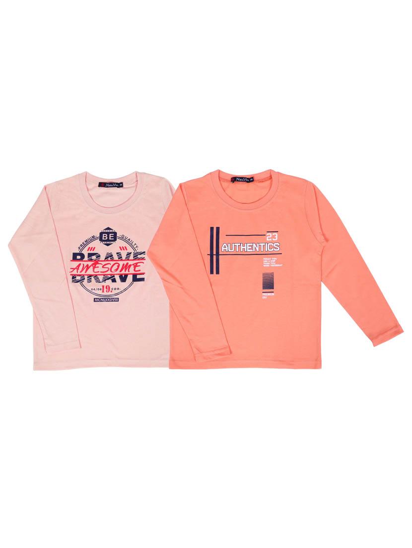 set of 2 pcs printed t-shirt - 18299249 - Zoom Image - 0