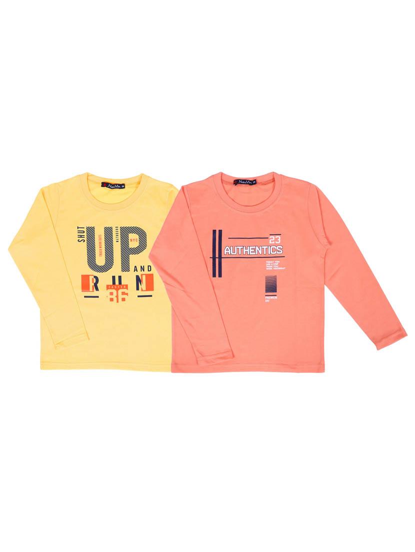 set of 2 pcs printed t-shirt - 18299253 - Zoom Image - 0