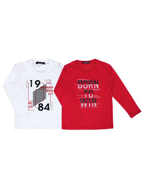 set of 2 pcs printed t-shirt - 18299259 - Standard Image - 0