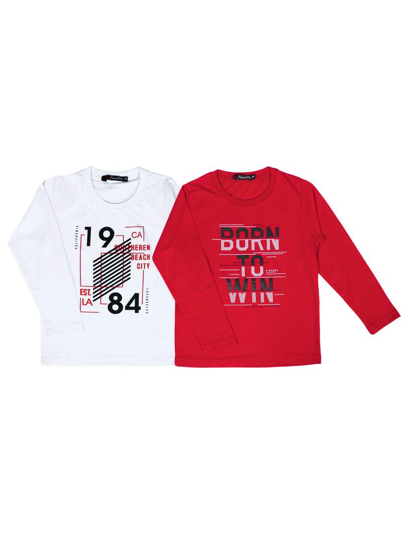 set of 2 pcs printed t-shirt - 18299259 - Zoom Image - 0