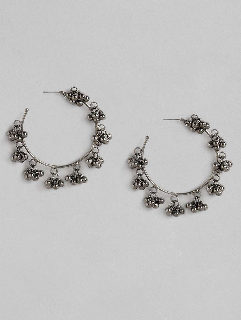 Silver Solid Hoop Earrings – www.pipabella.com