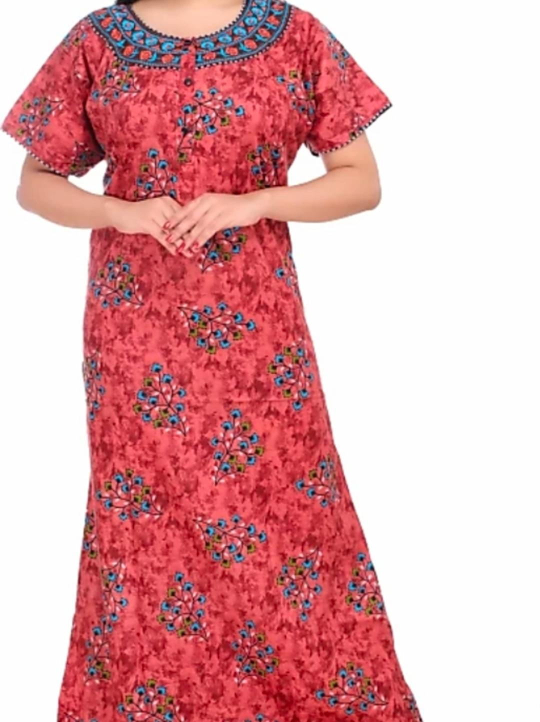 red cotton nightwear set - 18300169 - Zoom Image - 0