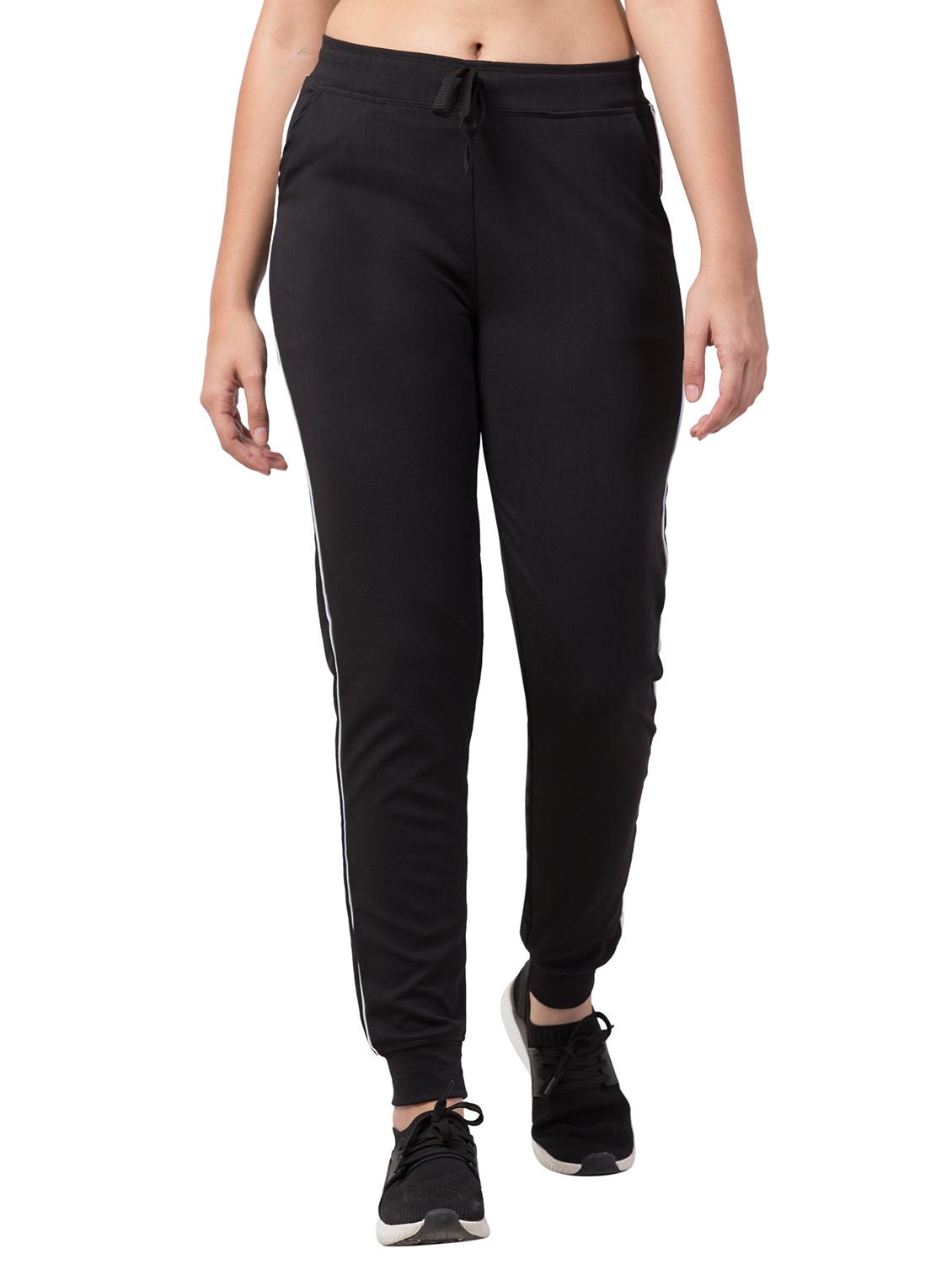 drawstring waist solid track pant