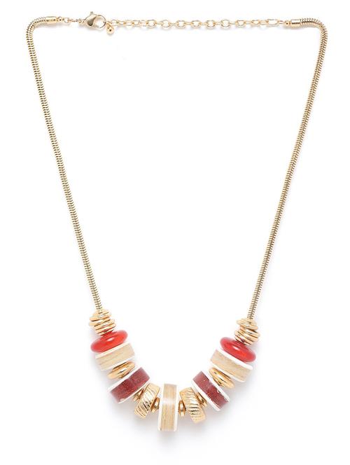 gold metal necklace - 18300575 -  Standard Image - 0