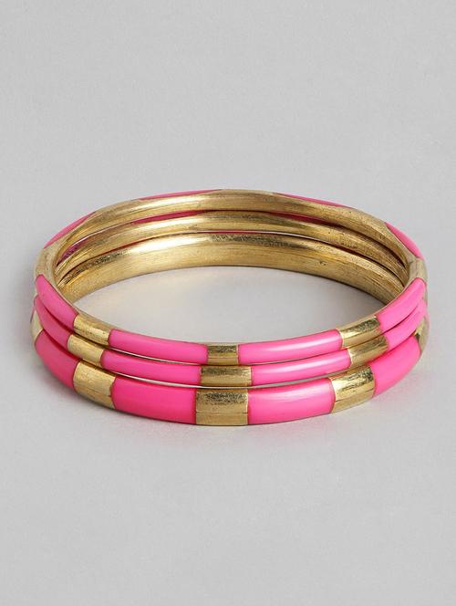 pink metal bangle  bracelet - 18300681 -  Standard Image - 0