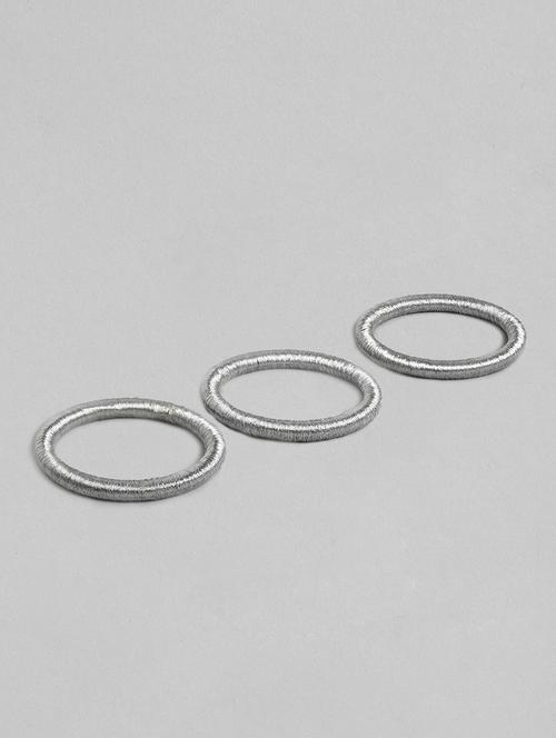 silver wood bangle bracelet - 18300702 - Standard Image - 0