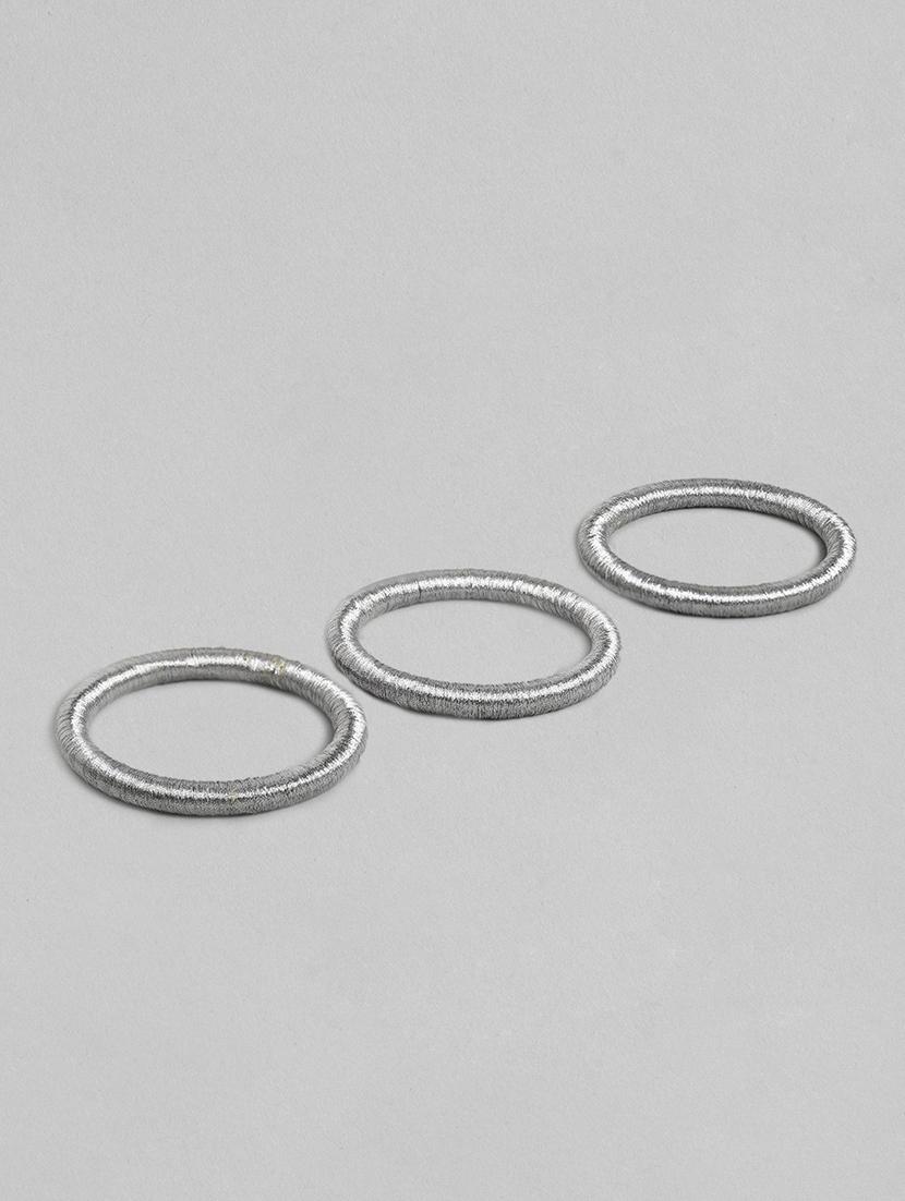 silver wood bangle bracelet - 18300702 - Zoom Image - 0