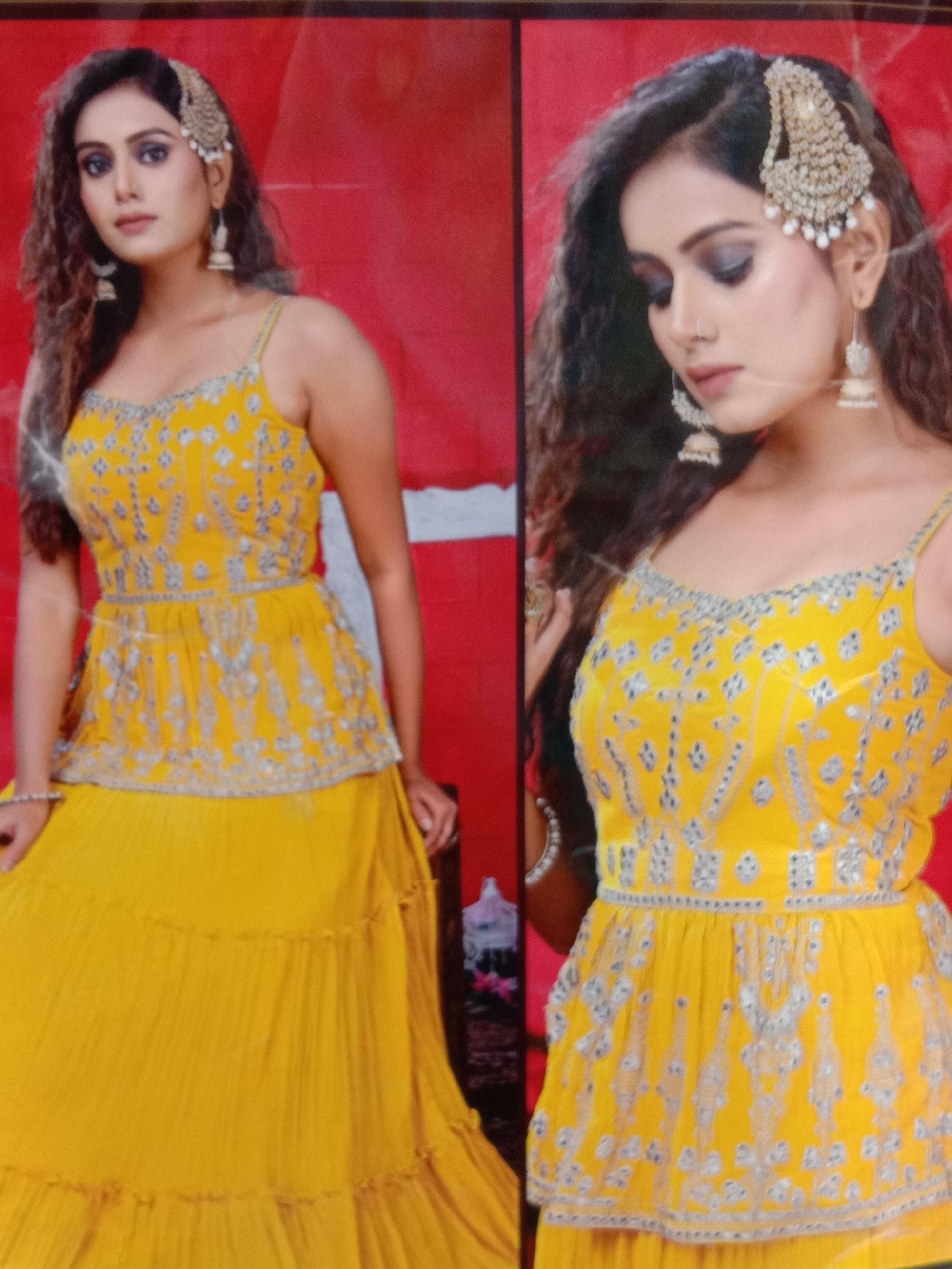lehanga choli. with disigner blouse - 18301678 - Zoom Image - 0