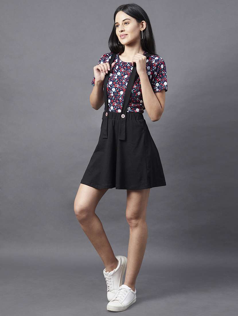 mid rise solid skater skirt - 18301699 -  Standard Image - 5