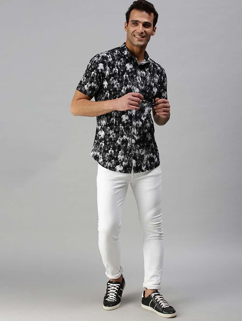 mens graphic casual shirt - 18301718 -  Standard Image - 3